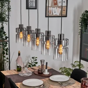 hofstein Hasvik Suspension, Suspension Noir, 5 lumières* Lampes Modernes
