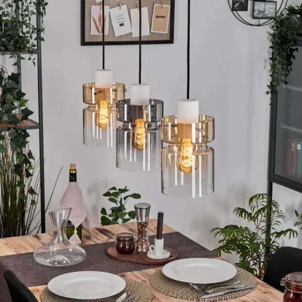 hofstein Hasvik Suspension, Suspension Blanc, 3 lumières* Lampes Modernes