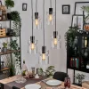 hofstein Hasvik Suspension, Suspension Chrome, Noir, 5 lumières* Lampes En Verre