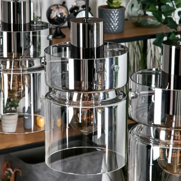 hofstein Hasvik Suspension, Suspension Noir, 5 lumières* Lampes Modernes