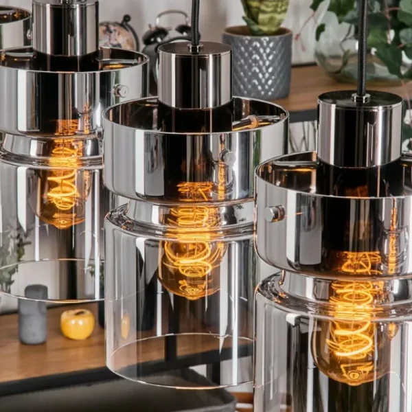 hofstein Hasvik Suspension, Suspension Noir, 5 lumières* Lampes Modernes