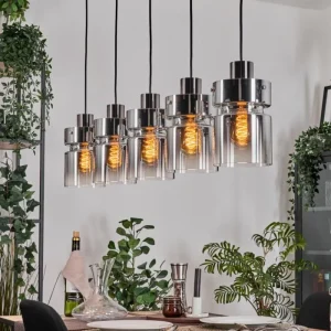 hofstein Hasvik Suspension, Suspension Noir, 5 lumières* Lampes Modernes