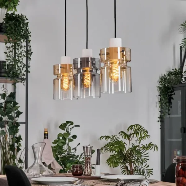 hofstein Hasvik Suspension, Suspension Blanc, 3 lumières* Lampes Modernes