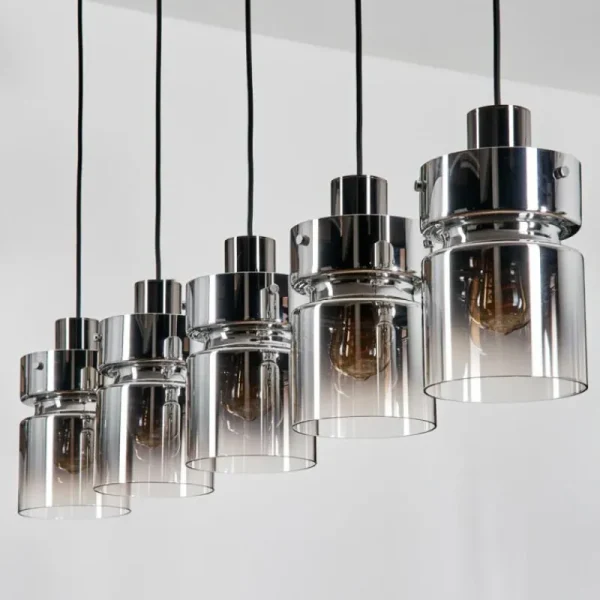hofstein Hasvik Suspension, Suspension Noir, 5 lumières* Lampes Modernes