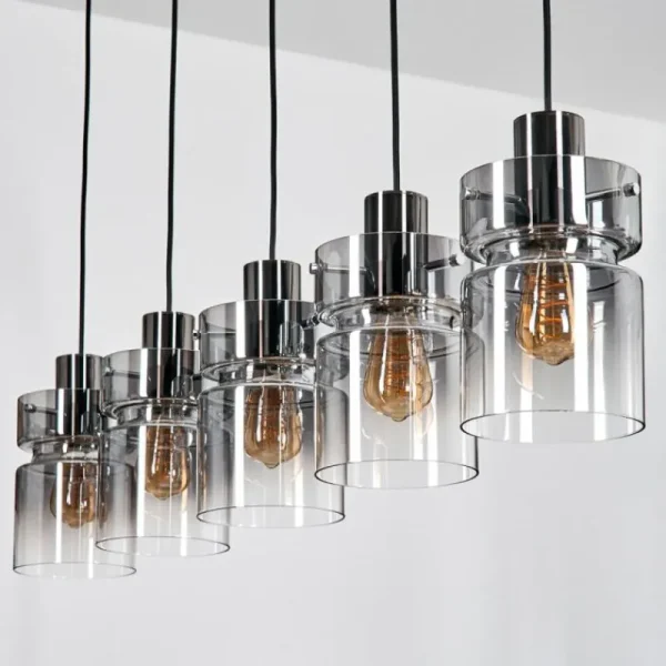 hofstein Hasvik Suspension, Suspension Noir, 5 lumières* Lampes Modernes