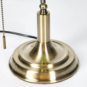 hofstein Havsta Lampe de bureau, Lampe à poser Vieux laiton, 1 lumière* Lampes En Verre
