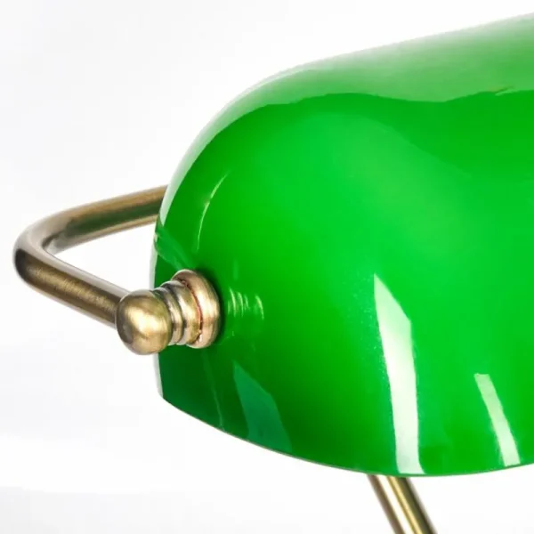 hofstein Havsta Lampe de bureau, Lampe à poser Laiton, 1 lumière* Lampes En Verre