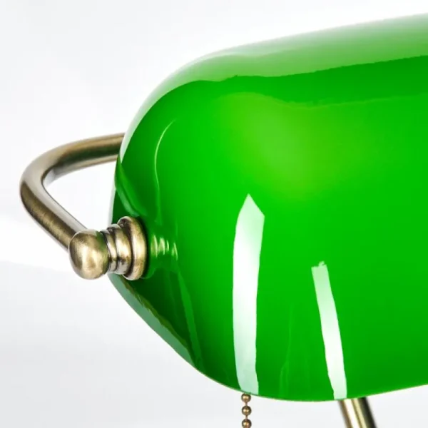 hofstein Havsta Lampe de bureau, Lampe à poser Vieux laiton, 1 lumière* Lampes En Verre