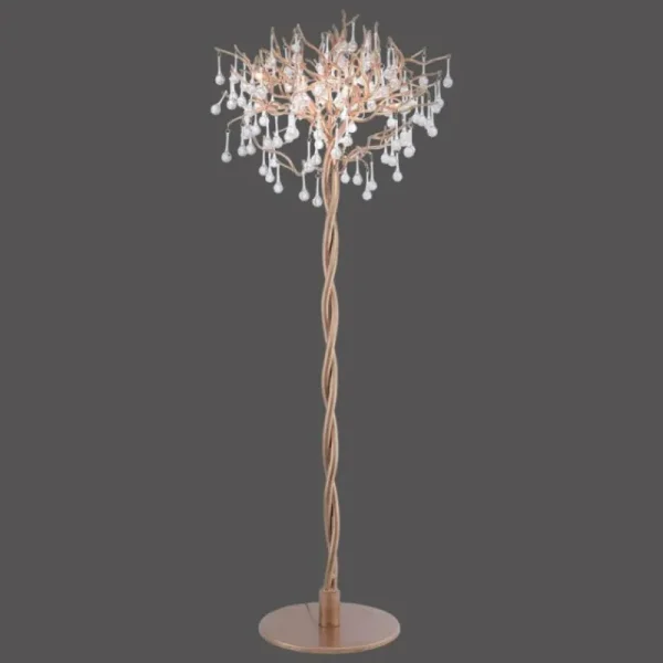 Luminaires Paul Neuhaus ICICLE Lampadaire Laiton, 5 lumières* Lampes En Verre