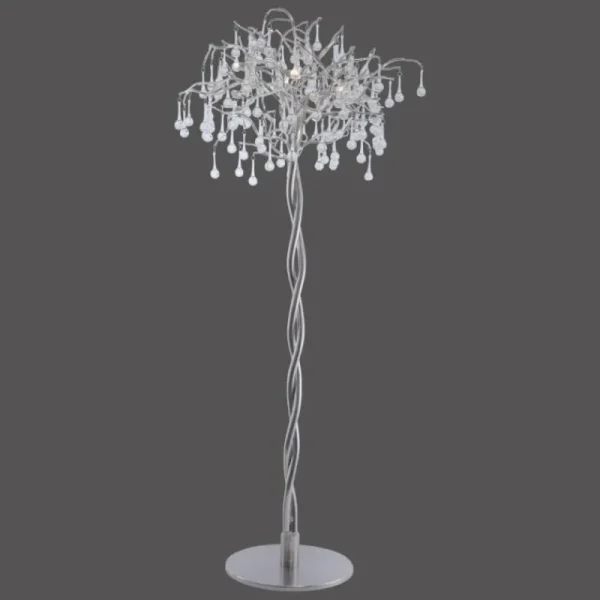 Luminaires Paul Neuhaus ICICLE Lampadaire Acier inoxydable, 5 lumières* Lampes En Verre