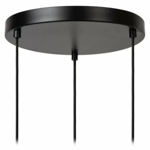 Luminaires Lucide ILONA Suspension Noir, 3 lumières* Lampes En Verre