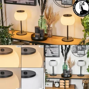 hofstein Izenave Lampe à poser, Liseuse Noir, 1 lumière* Lampes En Verre