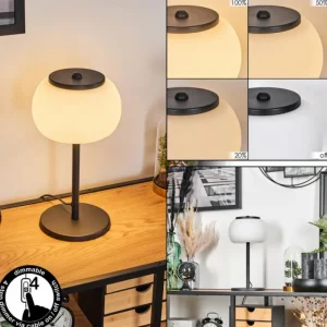 hofstein Izenave Lampe à poser, Liseuse Noir, 1 lumière* Lampes En Verre