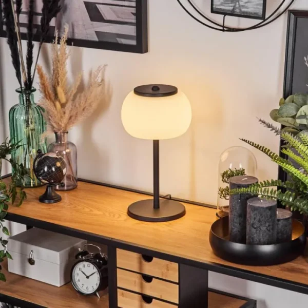 hofstein Izenave Lampe à poser, Liseuse Noir, 1 lumière* Lampes En Verre