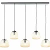 Luminaires Brilliant Kaizen Suspension Noir, 5 lumières* Lampes En Verre