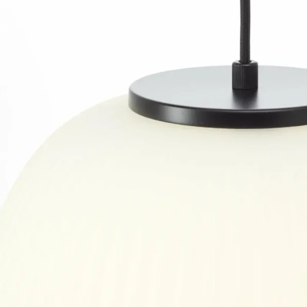 Luminaires Brilliant Kaizen Suspension Noir, 3 lumières* Lampes En Verre