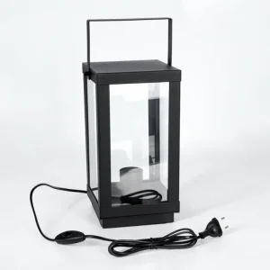 hofstein Karan Lampe à poser Noir, 1 lumière* Lampes En Verre