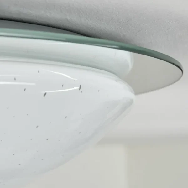 hofstein Kessmansbo Plafonnier LED Blanc, 1 lumière* Lampes En Verre