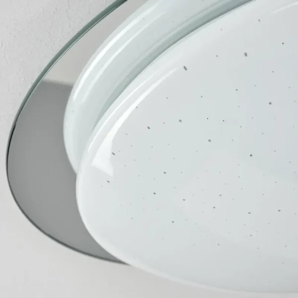 hofstein Kessmansbo Plafonnier LED Blanc, 1 lumière* Lampes En Verre
