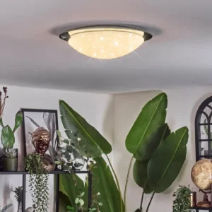 hofstein Kessmansbo Plafonnier LED Blanc, 1 lumière* Lampes En Verre