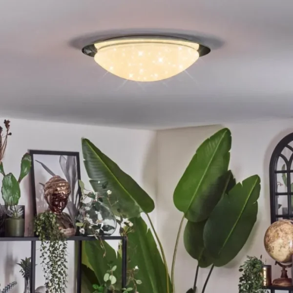 hofstein Kessmansbo Plafonnier LED Blanc, 1 lumière* Lampes En Verre