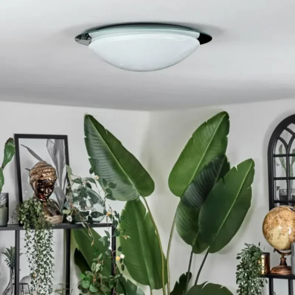 hofstein Kessmansbo Plafonnier LED Blanc, 1 lumière* Lampes En Verre