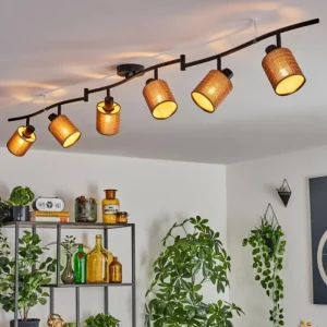 hofstein Kinnared Plafonnier Noir, 6 lumières* Lampes Modernes