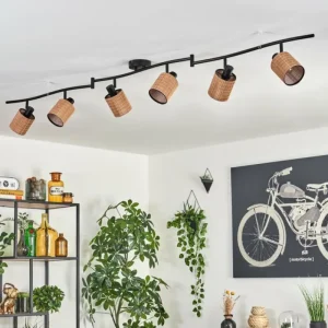 hofstein Kinnared Plafonnier Noir, 6 lumières* Lampes Modernes
