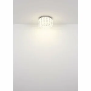 Luminaires Globo Lighting Klunka Plafonnier LED Chrome, 1 lumière, Télécommandes* Lampes En Verre