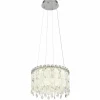 Luminaires Globo Lighting Klunka Suspension LED Chrome, 1 lumière, Télécommandes* Lampes En Verre