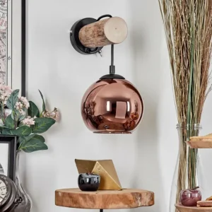 hofstein Koyoto Applique murale Écru, Noir, 1 lumière* Lampes Modernes