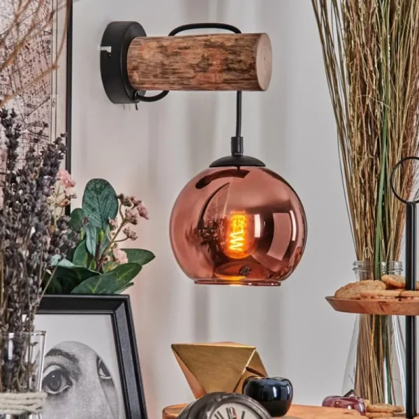 hofstein Koyoto Applique murale Écru, Noir, 1 lumière* Lampes Modernes
