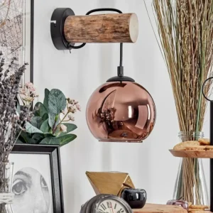 hofstein Koyoto Applique murale Écru, Noir, 1 lumière* Lampes Modernes