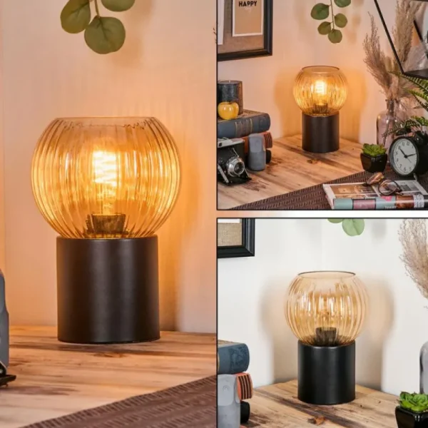 hofstein Koyoto Boule lumineuse, Lampe de bureau, Lampe à poser Ambre, 1 lumière* Lampes Modernes