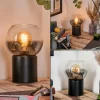 hofstein Koyoto Boule lumineuse, Lampe de bureau, Lampe à poser Clair, Fumé, 1 lumière* Lampes Modernes