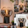 hofstein Koyoto Boule lumineuse, Lampe de bureau, Lampe à poser Chrome, Clair, Fumé, 1 lumière* Lampes Modernes