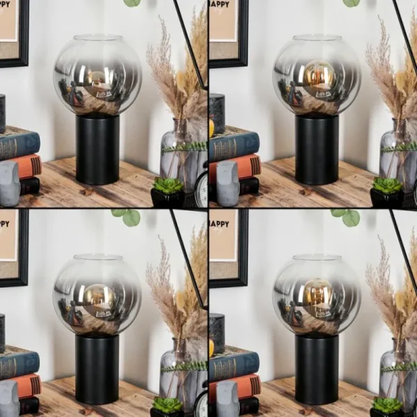hofstein Koyoto Boule lumineuse, Lampe de bureau, Lampe à poser Clair, Fumé, 1 lumière* Lampes Modernes