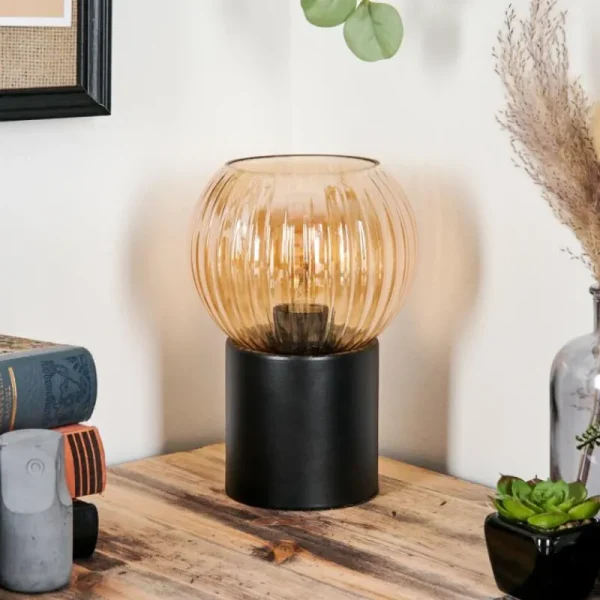 hofstein Koyoto Boule lumineuse, Lampe de bureau, Lampe à poser Ambre, 1 lumière* Lampes Modernes