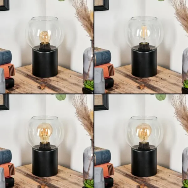 hofstein Koyoto Boule lumineuse, Lampe de bureau, Lampe à poser Clair, 1 lumière* Lampes En Verre