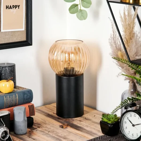 hofstein Koyoto Boule lumineuse, Lampe de bureau, Lampe à poser Ambre, 1 lumière* Lampes Modernes