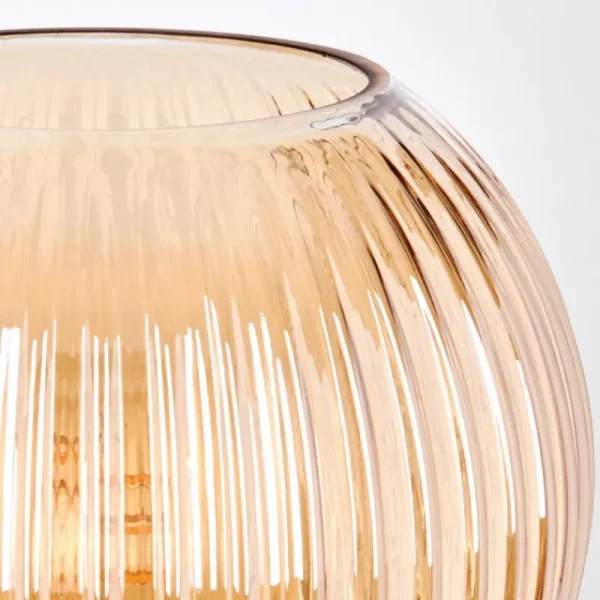 hofstein Koyoto Boule lumineuse, Lampe de bureau, Lampe à poser 11 cm Ambre, 1 lumière* Lampes Modernes