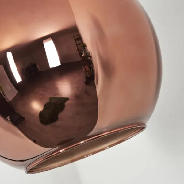 hofstein Koyoto Boule lumineuse, Lampadaire Cuivré, 1 lumière* Lampes En Verre