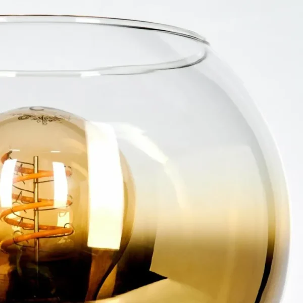 hofstein Koyoto Boule lumineuse, Lampe de bureau, Lampe à poser Or, Clair, 1 lumière* Lampes En Verre