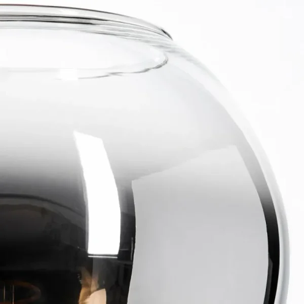 hofstein Koyoto Boule lumineuse, Lampe de bureau, Lampe à poser Chrome, Clair, Fumé, 1 lumière* Lampes Modernes