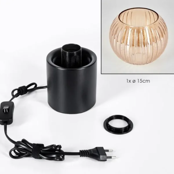 hofstein Koyoto Boule lumineuse, Lampe de bureau, Lampe à poser Ambre, 1 lumière* Lampes Modernes