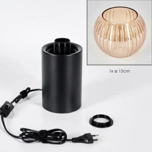 hofstein Koyoto Boule lumineuse, Lampe de bureau, Lampe à poser Ambre, 1 lumière* Lampes Modernes
