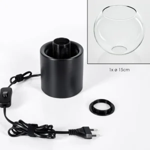 hofstein Koyoto Boule lumineuse, Lampe de bureau, Lampe à poser Clair, 1 lumière* Lampes En Verre