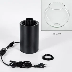 hofstein Koyoto Boule lumineuse, Lampe de bureau, Lampe à poser Clair, 1 lumière* Lampes En Verre