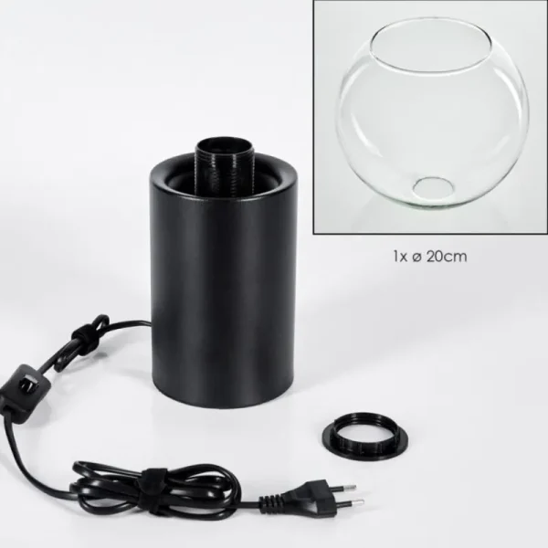 hofstein Koyoto Boule lumineuse, Lampe de bureau, Lampe à poser Clair, 1 lumière* Lampes En Verre