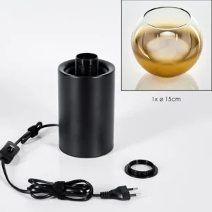 hofstein Koyoto Boule lumineuse, Lampe de bureau, Lampe à poser Or, Clair, 1 lumière* Lampes En Verre